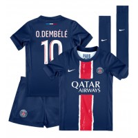 Maglia Calcio Paris Saint-Germain Ousmane Dembele #10 Prima Divisa Bambino 2024-25 Manica Corta (+ pantaloncini)